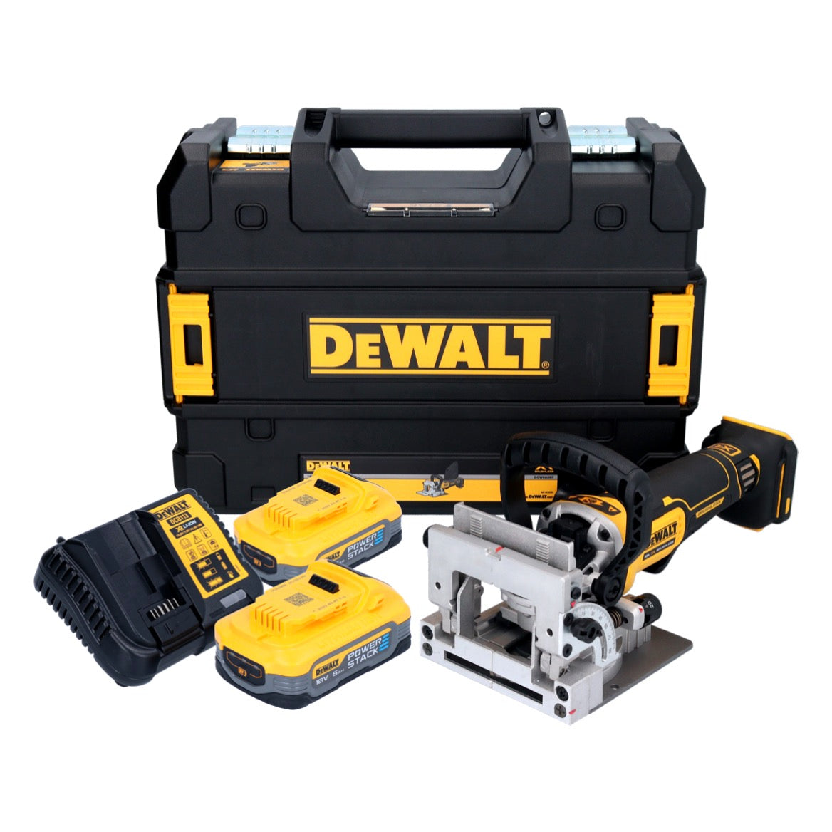 DeWalt DCW 682 H2T coupe-goujon plat sur batterie 18 V 102 x 20 mm sans balais + 2x batterie Powerstack 5,0 Ah + chargeur + TSTAK