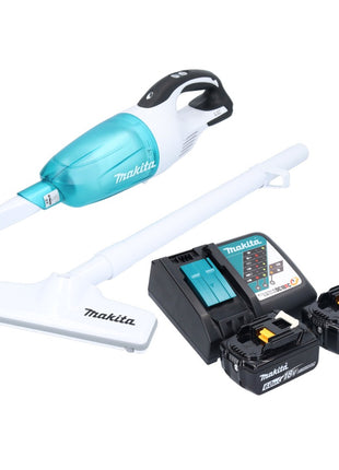 Aspirateur sans fil Makita DCL 181 FRGWX 18 V 53 mbar 0,65 L + 2x batteries 6,0 Ah + chargeur