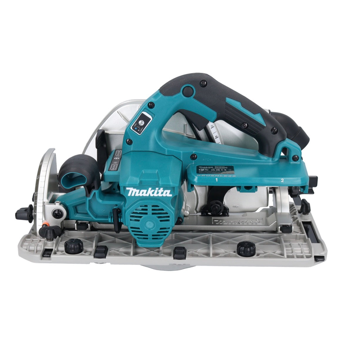 Makita DHS 900 F2U scie circulaire à batterie 36 V (2x 18 V) 235 mm sans balais + 2x batterie 3,0 Ah + adaptateur Bluetooth - sans chargeur