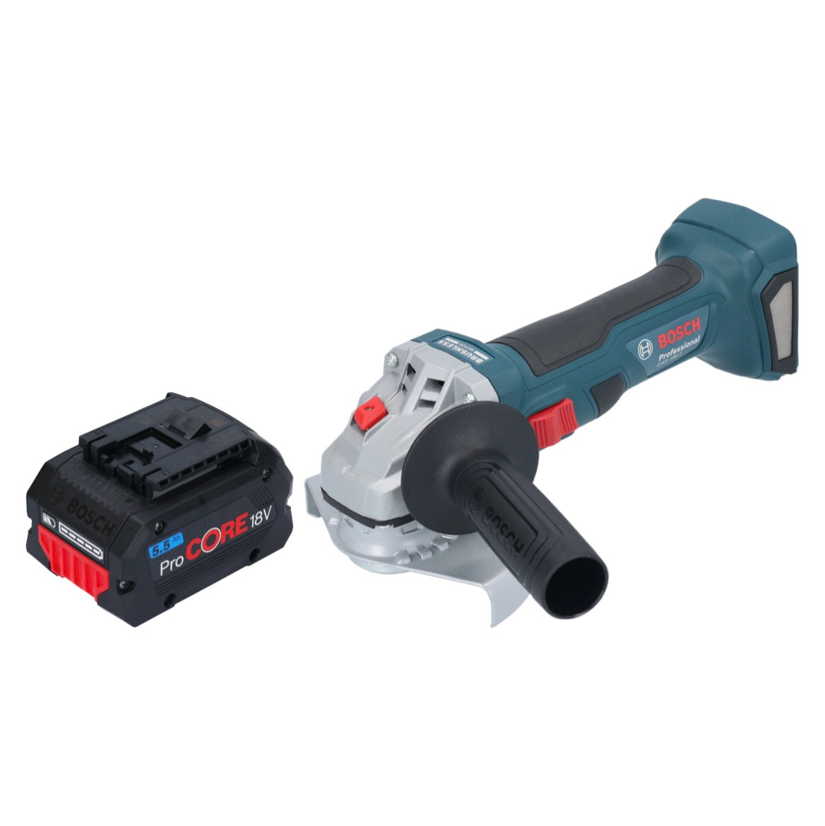 Meuleuse d'angle sans fil Bosch GWS 18V-7 Professional 18 V 125 mm sans balais + 1x batterie ProCORE 5,5 Ah - sans chargeur