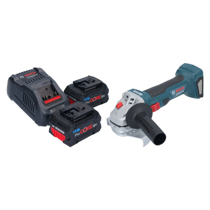 Meuleuse d'angle sans fil Bosch GWS 18V-7 Professional 18 V 125 mm sans balais + 2 batteries ProCORE 8,0 Ah + chargeur