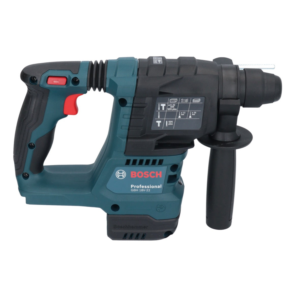 Bosch GBH 18V-22 Professional marteau perforateur sans fil 18 V 1,9 J SDS Plus Brushless + 1x batterie 4,0 Ah - sans chargeur