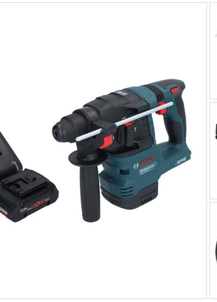 Bosch GBH 18V-22 Professional marteau perforateur sans fil 18 V 1,9 J SDS Plus sans balais 1 batterie ProCORE 4,0 Ah + chargeur