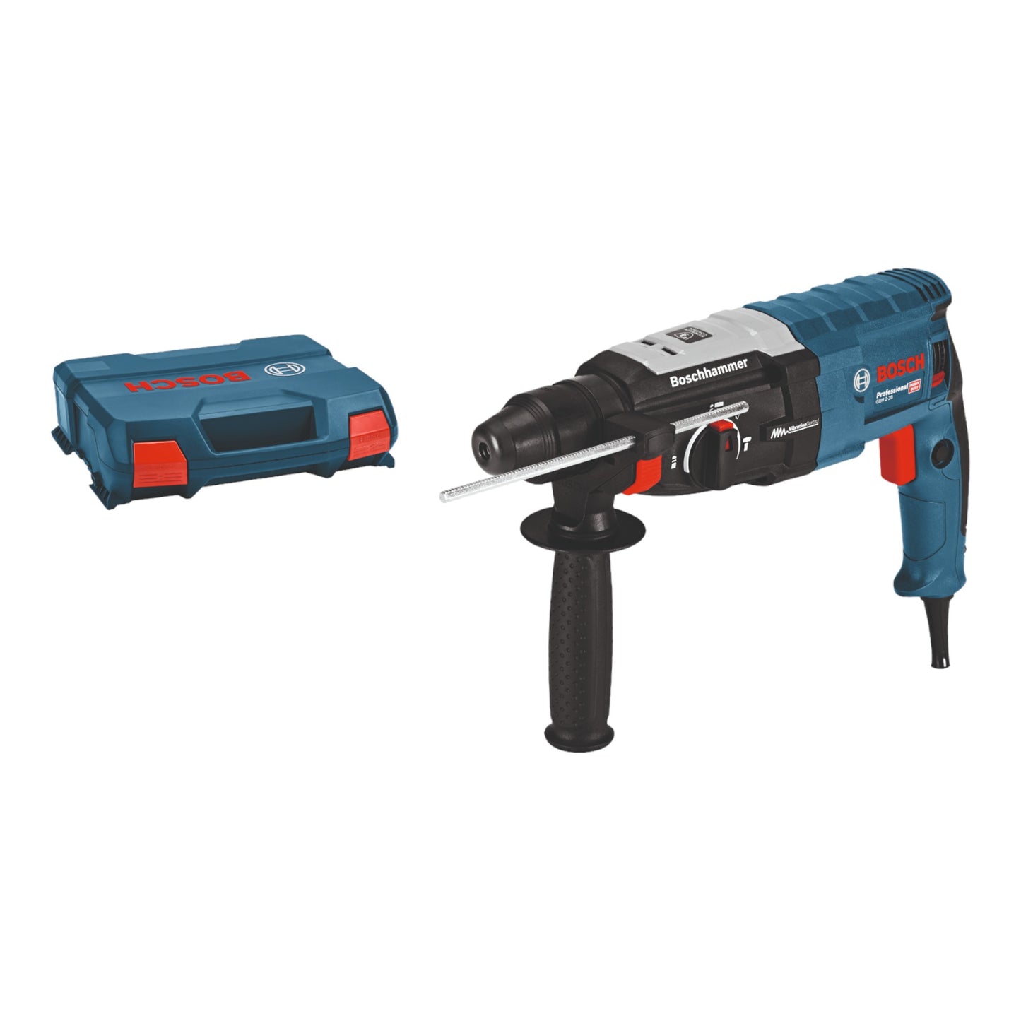 Bosch GBH 2-28 Marteau perforateur professionnel Boschhammer 880 Watt 3,2 J SDS (0611267500) + coffret