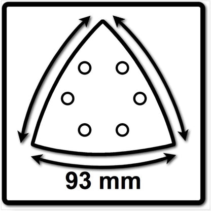 Festool STF V93/6 P120 GR/100 feuille abrasive grenat (497394) pour RO 90 DX, DX 93, RS 300, RS 3, LRS 93 (patin de ponçage en fer)