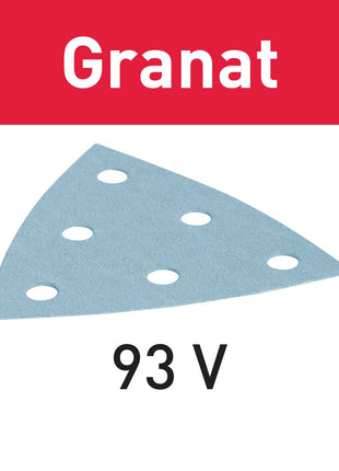 Hoja de lija Festool STF V93/6 P120 GR/100 granate (497394) para RO 90 DX, DX 93, RS 300, RS 3, LRS 93 (zapata de lijado de hierro)