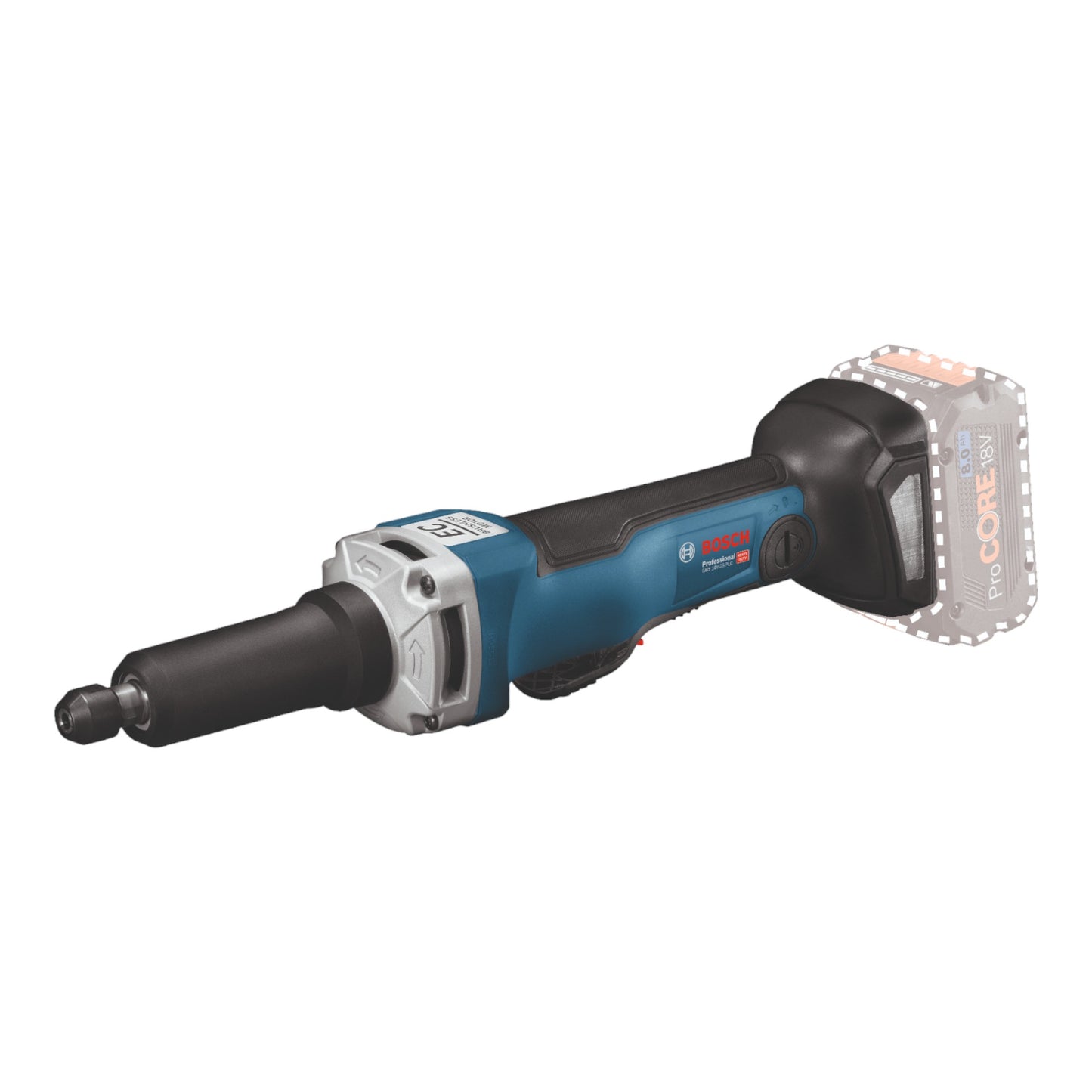 Bosch GGS 18V-23 PLC Meuleuse droite sans fil Professional 18 V Brushless + L-Boxx (0601229200) - sans batterie, sans chargeur