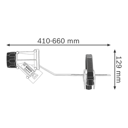 Adaptateur d'aspiration Bosch GDE Max pour perceuses et marteaux à percussion - compatible SDS Max (1600A001G9)