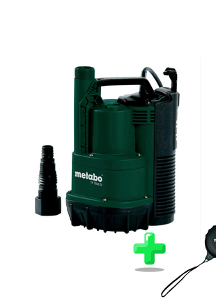 Pompe submersible eau claire Metabo TP 7500 SI (0250750013) 300 watts débit 7500 l/h + mètre ruban Metabo 5 mètres