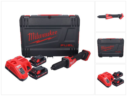 Meuleuse droite à batterie Milwaukee M18 FDGROVB-302X 18 V brushless + 2x batteries 3,0 Ah + chargeur + boîtier HD