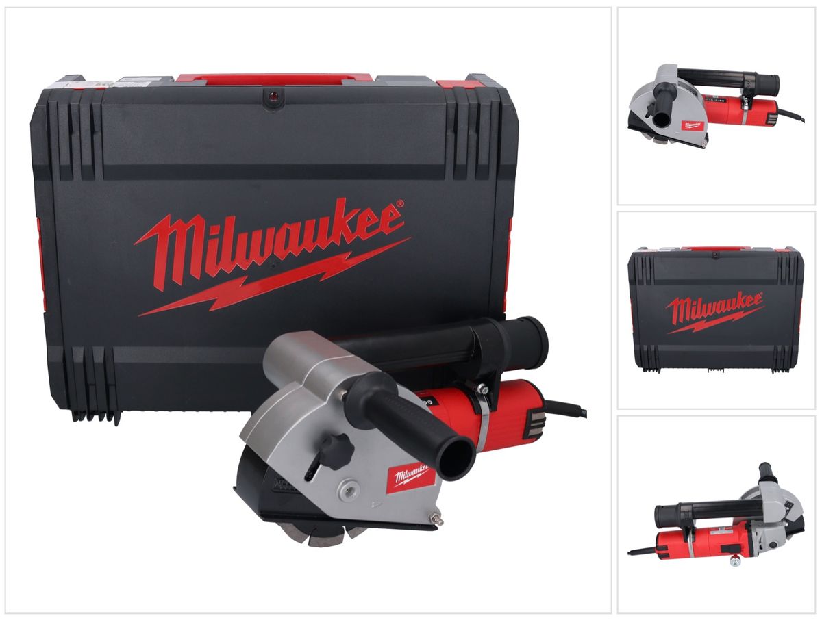 Rainureuse Milwaukee WCE 30 1500 watts 125 mm brushless + boîtier HD (4933449385)