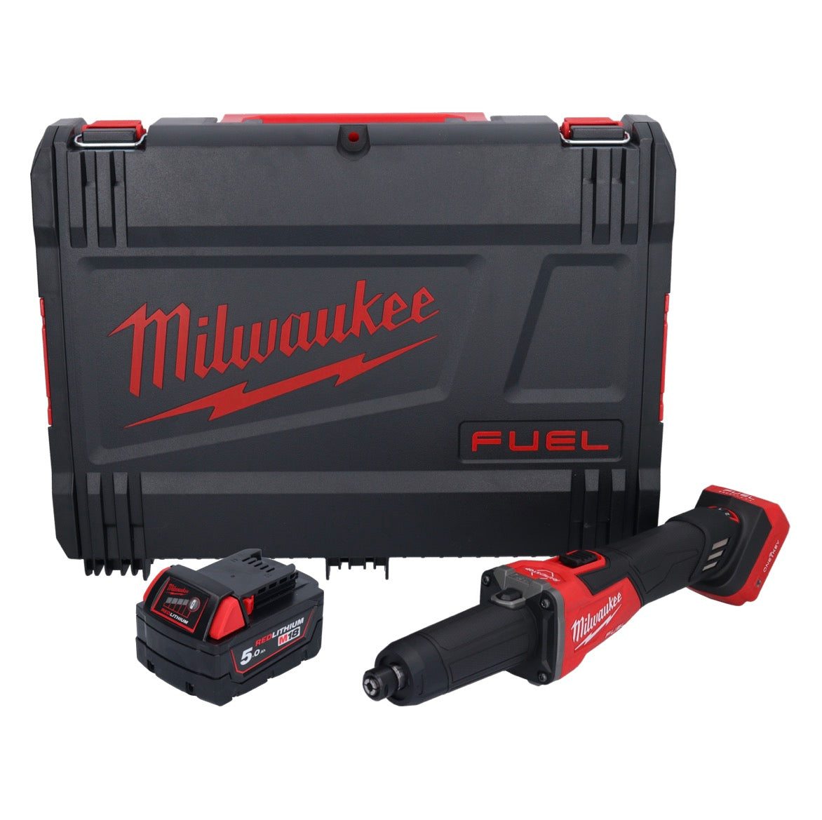 Meuleuse droite à batterie Milwaukee M18 FDGROVB-501X 18 V sans balais + 1x batterie 5,0 Ah + boîtier HD - sans chargeur