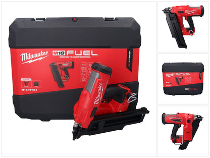 Cloueur à batterie Milwaukee M18 FFN21-0C 18 V 50 - 90 mm brushless (4933478993) + coffret - sans batterie, sans chargeur