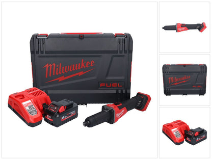 Meuleuse droite à batterie Milwaukee M18 FDGROVB-801X 18 V brushless + 1x batterie 8,0 Ah + chargeur + boîtier HD