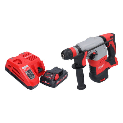 Marteau combiné à batterie Milwaukee M18 HD18HX-301 18 V 2,4 J + 1x batterie 3,0 Ah + chargeur