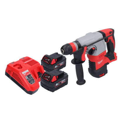 Milwaukee M18 HD18HX-402 Akku Kombihammer 18 V 2,4 J + 2x Akku 4,0 Ah + Ladegerät