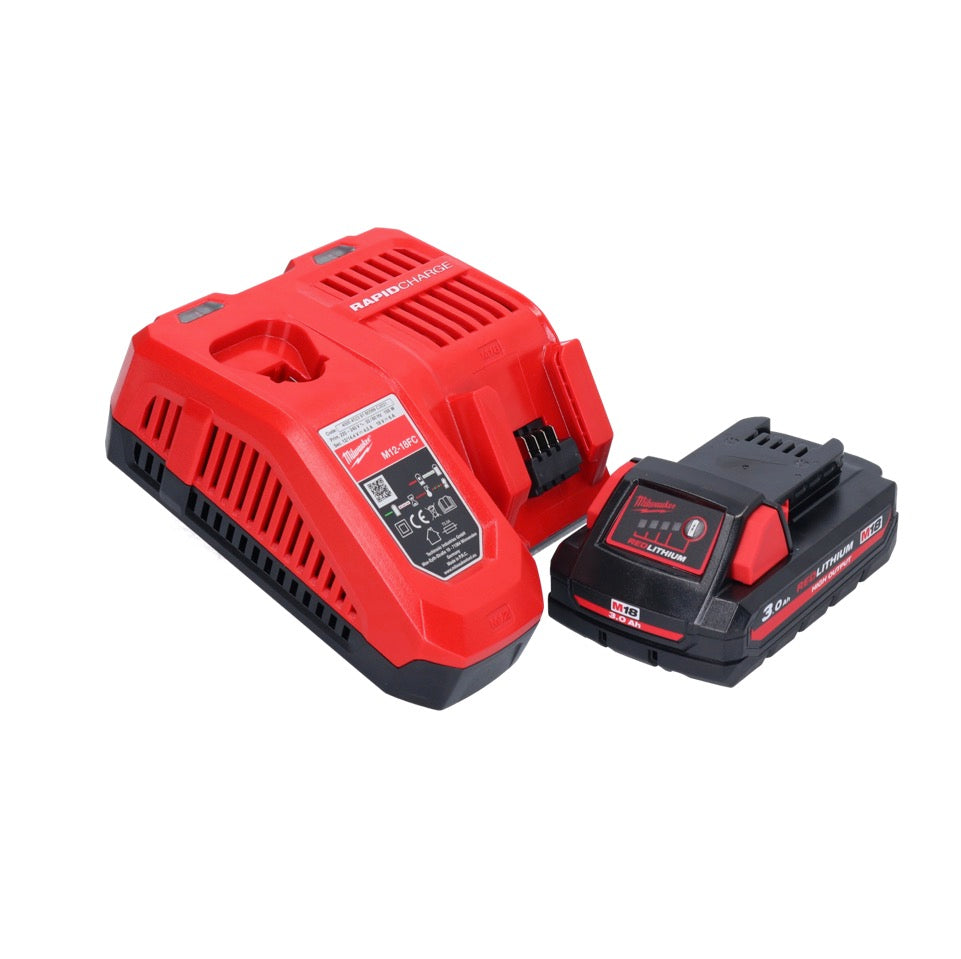 Milwaukee M18 FN15GA-301X Akku Nagler 18 V Brushless 32 - 64 mm + 1x Akku 3,0 Ah + Ladegerät + HD Box