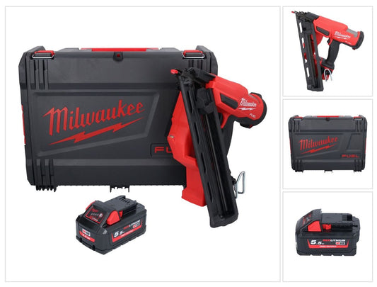 Milwaukee M18 FN15GA-551X Akku Nagler 18 V Brushless 32 - 64 mm + 1x Akku 5,5 Ah + HD Box - ohne Ladegerät