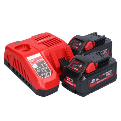 Cloueur à batterie Milwaukee M18 FN15GA-802X 18 V sans balais 32 - 64 mm + 2x batteries 8,0 Ah + chargeur + boîtier HD