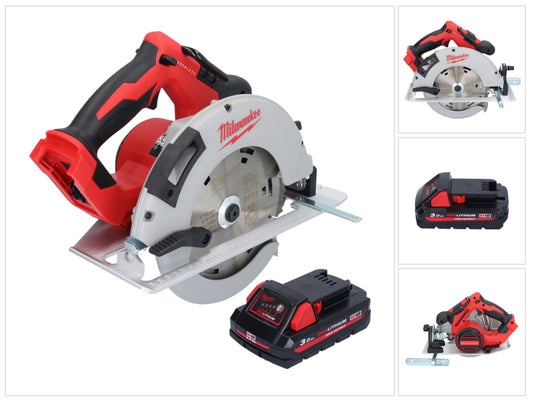 Milwaukee M18 BLCS66-301 Akku Handkreissäge 18 V 190 mm Brushless + 1x Akku 3,0 Ah - ohne Ladegerät