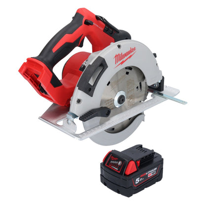 Scie circulaire à batterie Milwaukee M18 BLCS66-501 18 V 190 mm sans balais + 1x batterie 5,0 Ah - sans chargeur