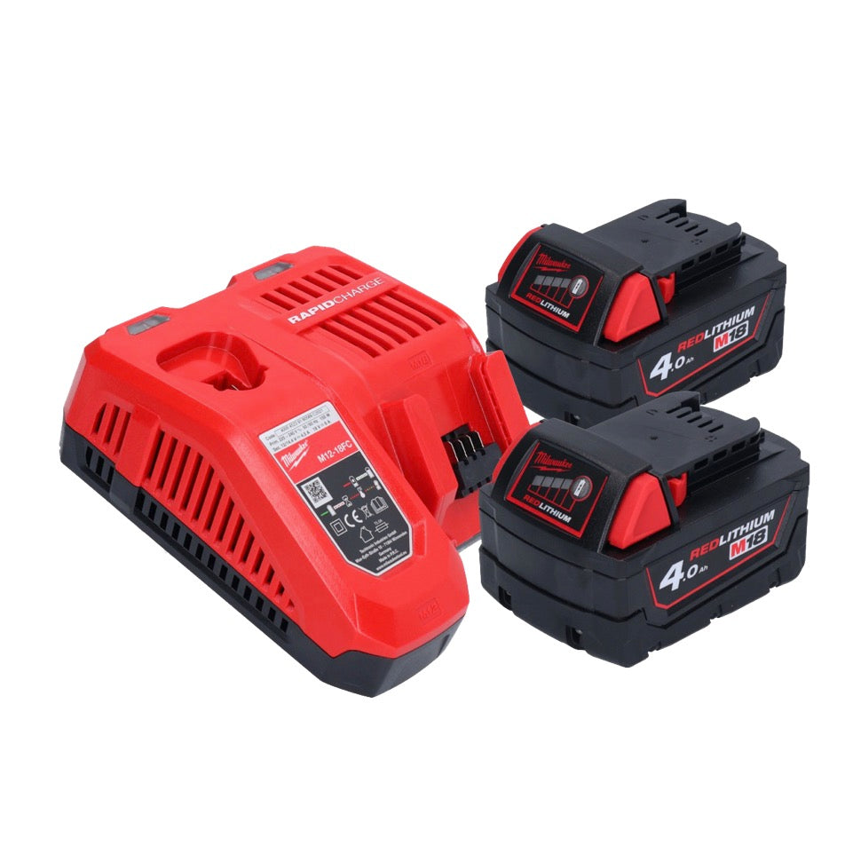 Perceuse d'angle sur batterie Milwaukee M18 FRAD2-402 18 V 122 Nm sans balai + 2x batteries 4,0 Ah + chargeur