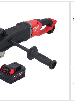 Perceuse d'angle sur batterie Milwaukee M18 FRAD2-501 18 V 122 Nm sans balais + 1x batterie 5,0 Ah - sans chargeur