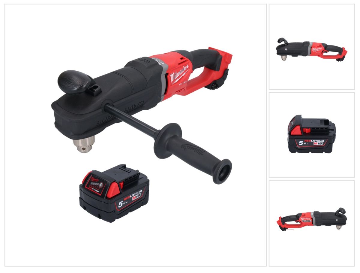 Perceuse d'angle sur batterie Milwaukee M18 FRAD2-501 18 V 122 Nm sans balais + 1x batterie 5,0 Ah - sans chargeur