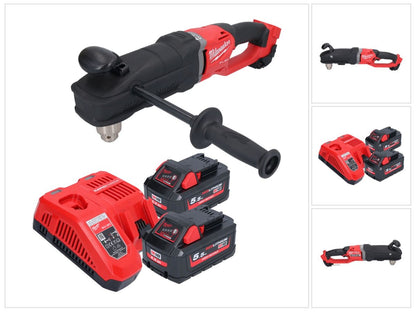 Perceuse d'angle sur batterie Milwaukee M18 FRAD2-552 18 V 122 Nm sans balai + 2x batteries 5,5 Ah + chargeur