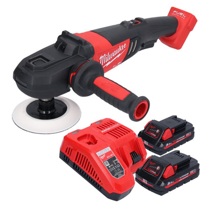 Milwaukee M18 FAP180-302 Akku Polierer 18 V 180 mm Brushless + 2x Akku 3,0 Ah + Ladegerät