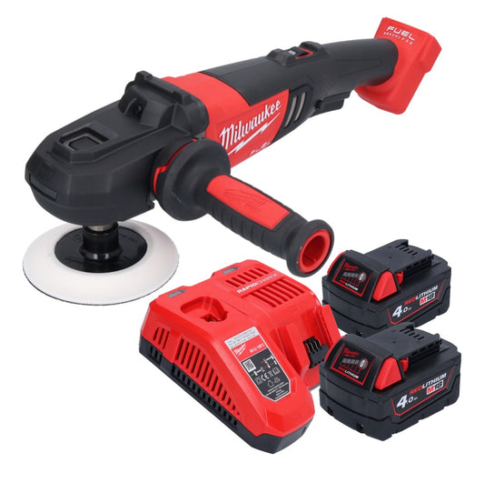 Milwaukee M18 FAP180-402 Akku Polierer 18 V 180 mm Brushless + 2x Akku 4,0 Ah + Ladegerät