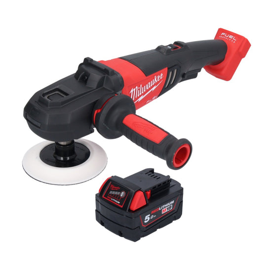 Polisseuse à batterie Milwaukee M18 FAP180-501 18 V 180 mm sans balais + 1x batterie 5,0 Ah - sans chargeur