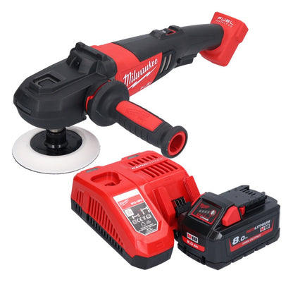 Milwaukee M18 FAP180-801 Akku Polierer 18 V 180 mm Brushless + 1x Akku 8,0 Ah + Ladegerät