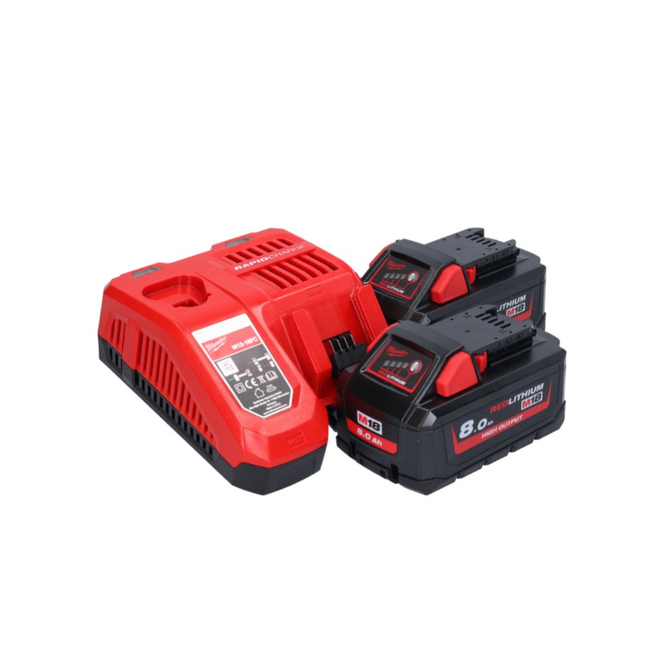 Polisseuse à batterie Milwaukee M18 FAP180-802 18 V 180 mm brushless + 2x batteries 8,0 Ah + chargeur