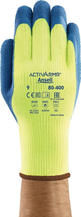 ANSELL gants de protection contre le froid ActivArmr® 80-400 taille 9 jaune/bleu (4000371419)