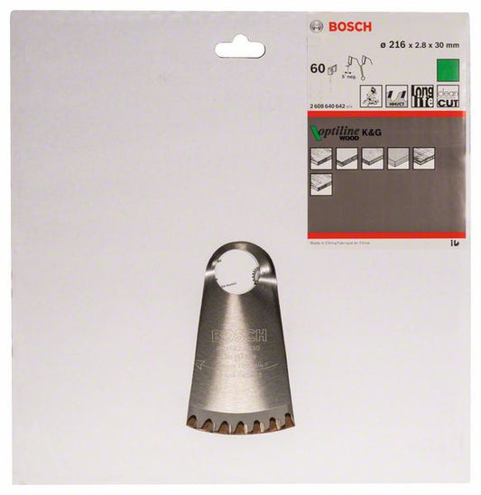 BOSCH Kreissägeblatt Außen-Ø 216 mm Zähnezahl 60 WZ/N ( 4000815444 )