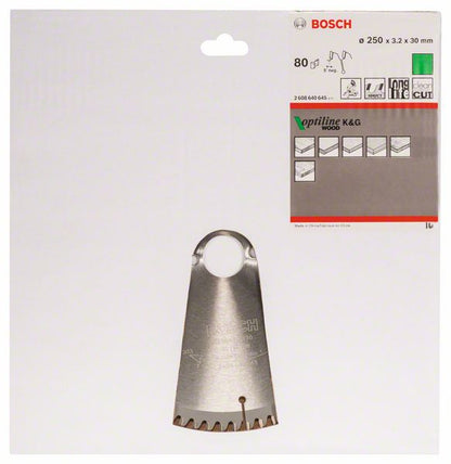 BOSCH Kreissägeblatt Außen-Ø 250 mm Zähnezahl 80 WZ/N ( 4000815451 )