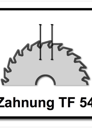 Festool Spezial Kreissägeblatt HW 190 x 2,6 FF Fast Fix TF54 190 mm 54 Zähne ( 492052 ) - Toolbrothers