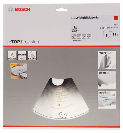 Lame de scie circulaire BOSCH diamètre extérieur 254 mm nombre de dents 80 HLTCG (8000342277)