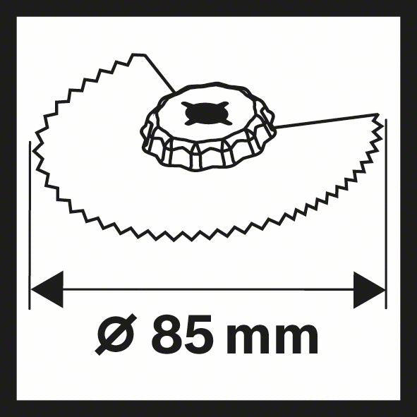 Lame de scie segment BOSCH ACZ 85 EIB Ø 85 mm (8000345564)