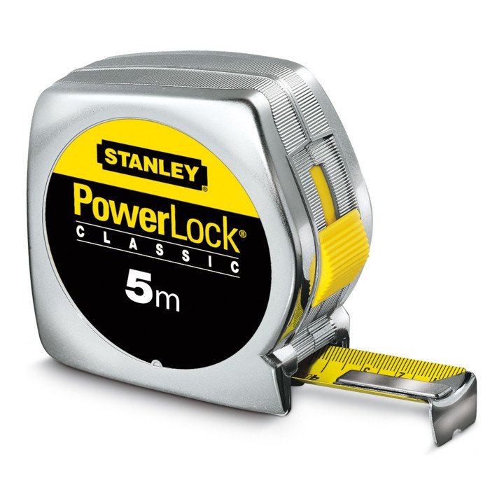 Mètre ruban de poche STANLEY PowerLock® longueur 5 m largeur 19 mm mm/cm (4000787059)