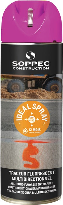 SOPPEC spray de marquage IDEAL rose fluo (4000354900)