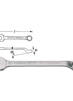 Clé mixte HAZET 603 SW 13 mm longueur 160 mm (8000465083)