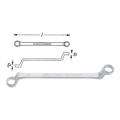 HAZET clé polygonale double 630 12 x 13 mm 220 mm (8000462652)