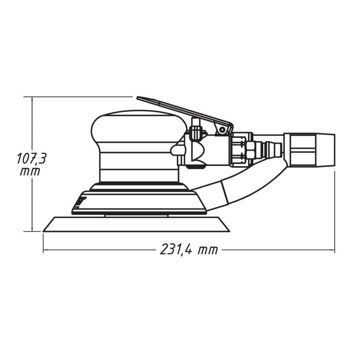 HAZET ponceuse excentrique à air comprimé 9033-2 150 mm (4000898934)