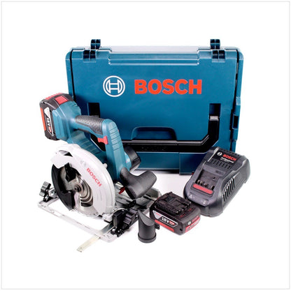 Bosch GKS 18V-57 G Akku Kreissäge 18V 165 mm + 2x Akku 6,0Ah + Ladegerät + L-Boxx - Toolbrothers