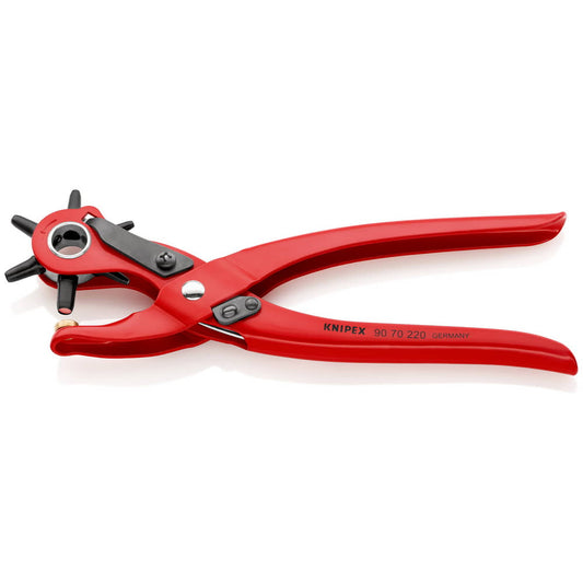 Pince emporte-pièce revolver KNIPEX longueur totale 220 mm ressort d'ouverture (4000810620)