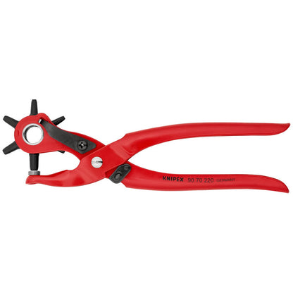 Pince emporte-pièce revolver KNIPEX longueur totale 220 mm ressort d'ouverture (4000810620)