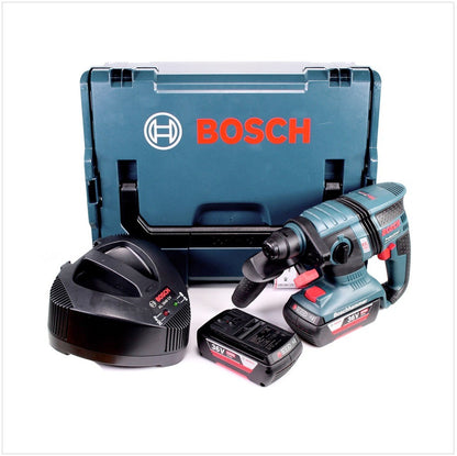 Bosch GBH 36 V-EC Compact Professional Akku-Schlagbohrhammer im Koffer + 2x GBA 2,0 Ah Akkus, 1x AL 3640 CV Ladegerät und Zubehör - Toolbrothers