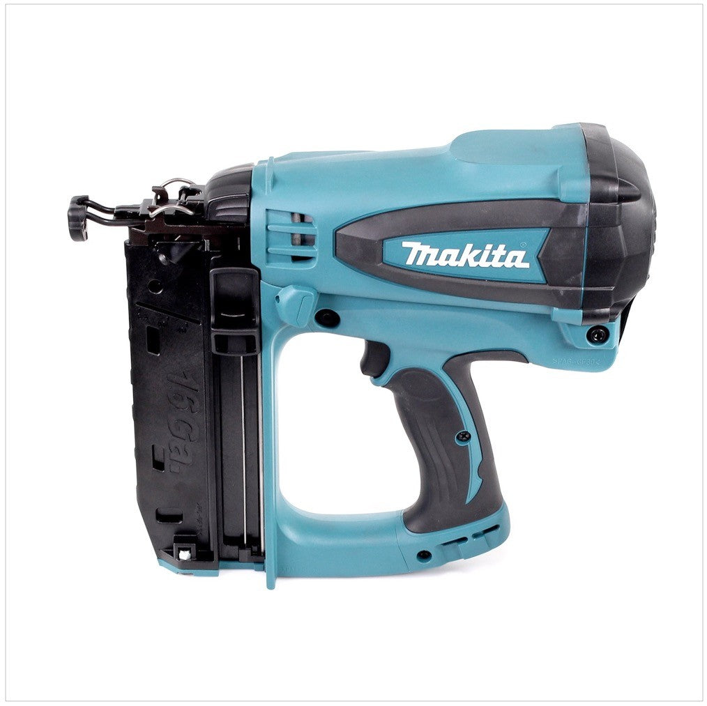 Makita GF 600 SE Akku Gas Stauchkopf Nagler 7,2 V im Koffer mit 2x BL7010 1,0 Ah Akku und DC07SA Ladegerät - Toolbrothers